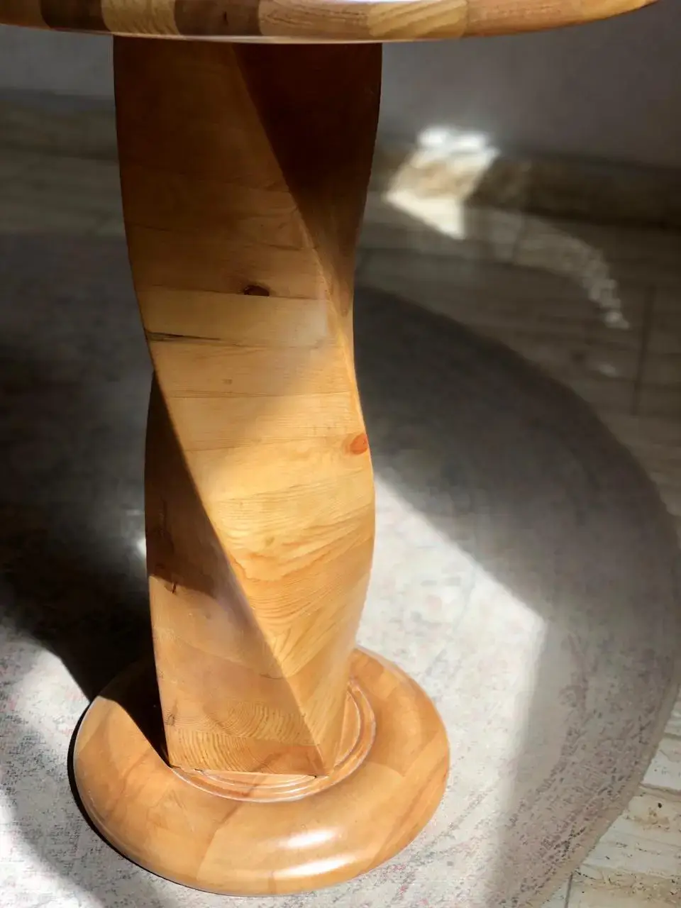 Massive Wood Table - Wavy Design